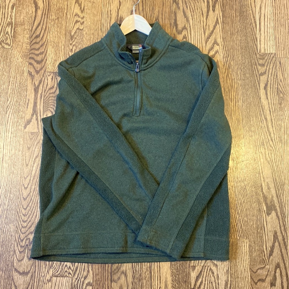 Men’s Large Royal Robbins 1/4 zip Fleece - Military Green